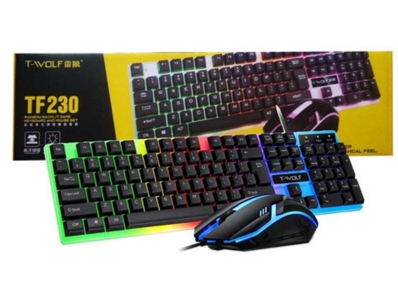 26217.jpg Combo Teclado Gamer RGB TF-230 (Semi-Mecánico) - Imagen 1